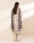 Unstitched Women's Beige Lawn 3 Piece Suit